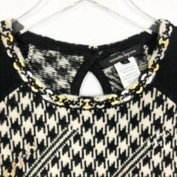 Anthropologie Nanette Lepore Black Merino Midi Dress Size Medium - Picture 8 of 10